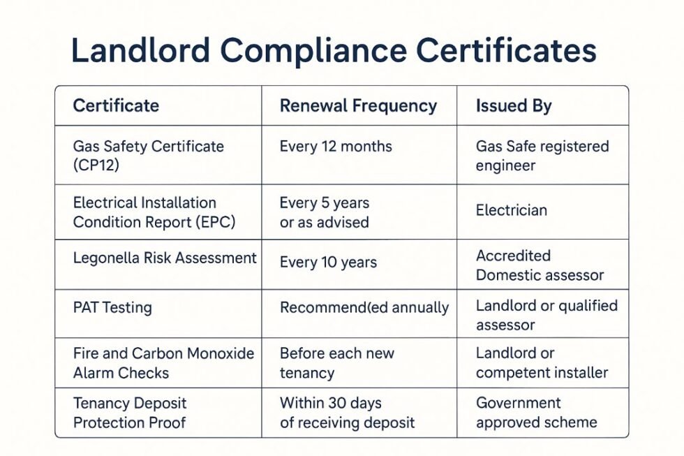 What Certificates Do Landlords Need? - Landlord building certificates