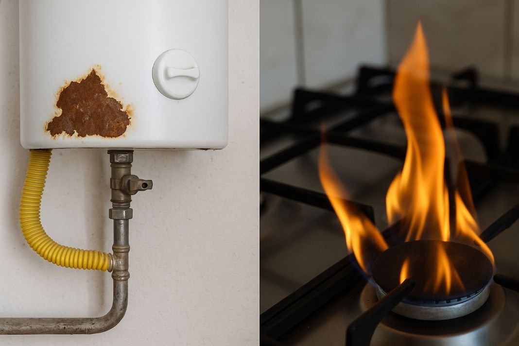 Gas appliance warning signs - Landlord Building Certificates London