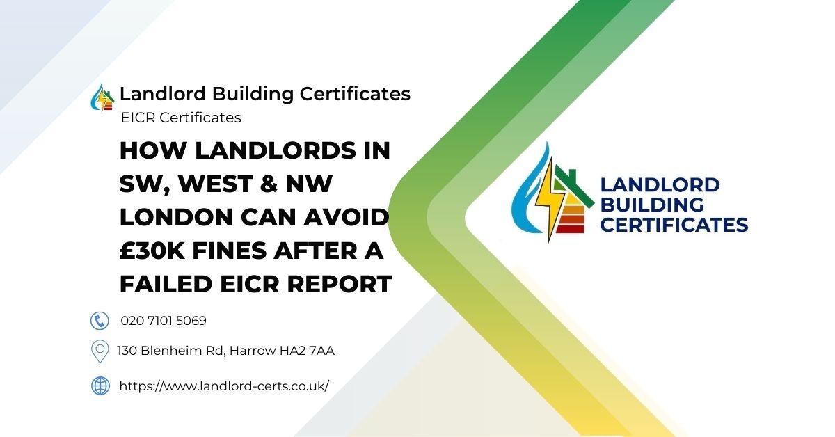 How Landlords in SW, West & NW London Can Avoid £30K Fines After a Failed EICR Report - Landlord Building Certificates
