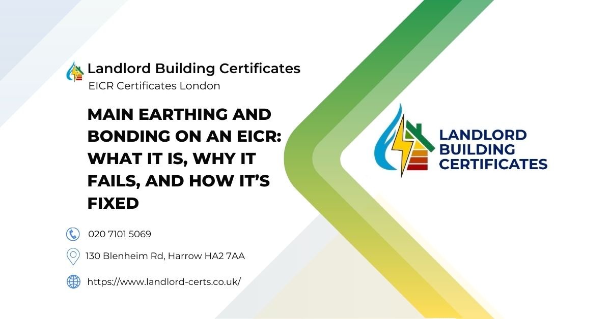 Main Earthing and Bonding on an EICR What It Is, Why It Fails, and How It’s Fixed - Landlord Building Certificates